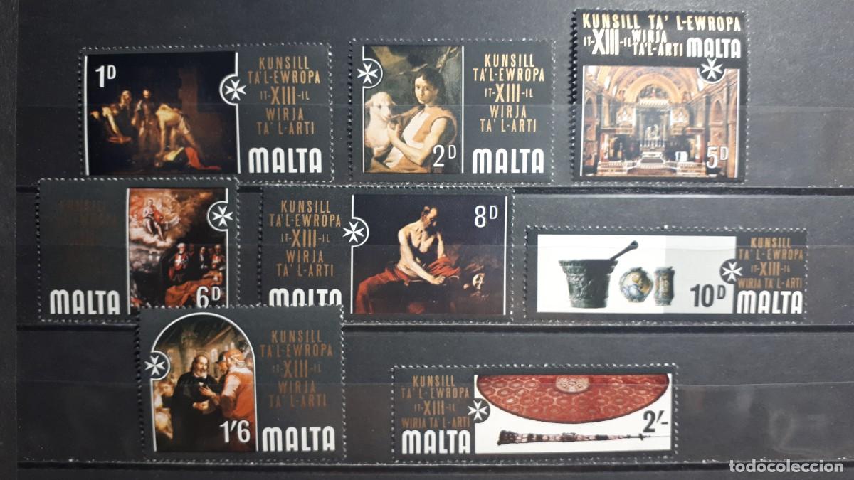Sellos: MALTA. A&Ntilde;O 1970. **. YVERT 403/10