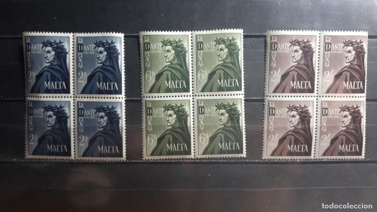 Sellos: MALTA. A&Ntilde;O 1965. **. YVERT 322/4
