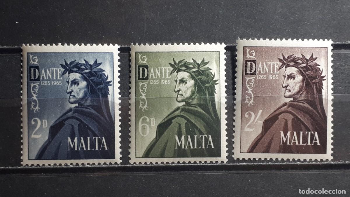 Sellos: MALTA. A&Ntilde;O 1965. **. YVERT 322/4