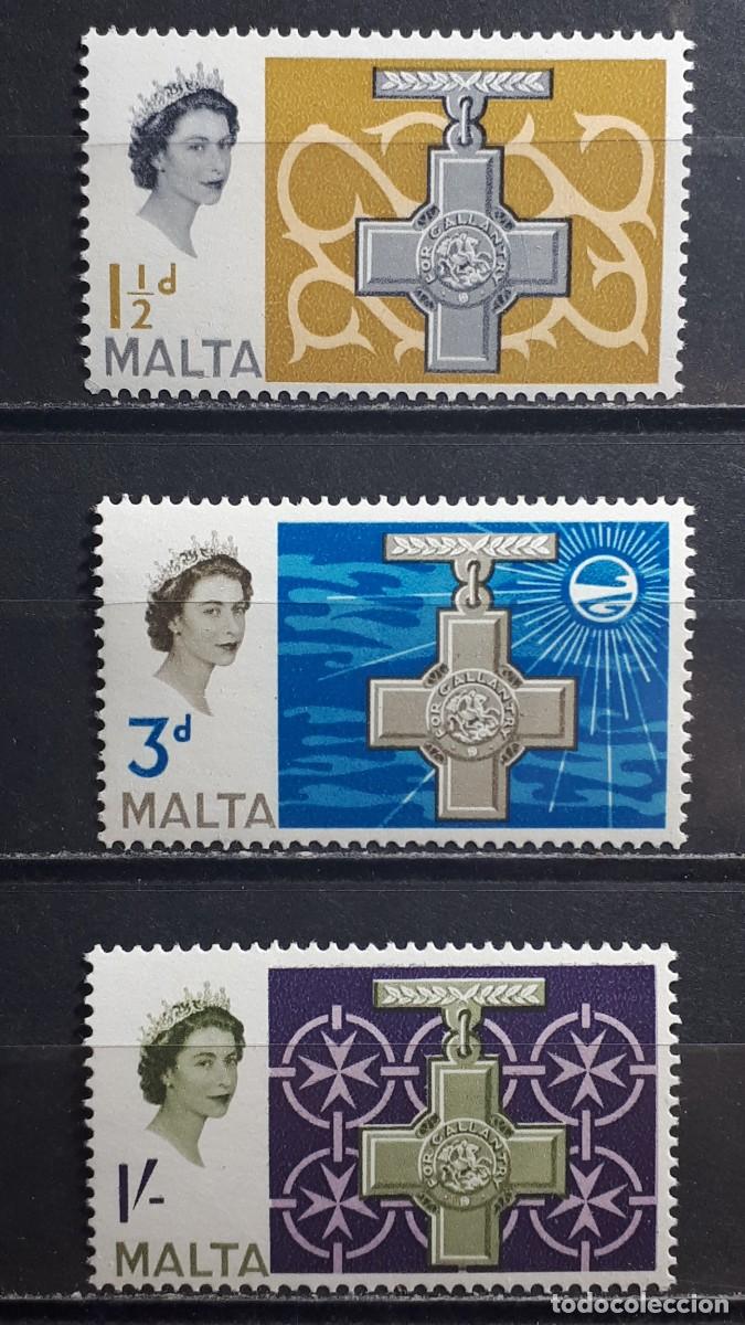 Sellos: MALTA. A&Ntilde;O 1961. **. YVERT 277/9