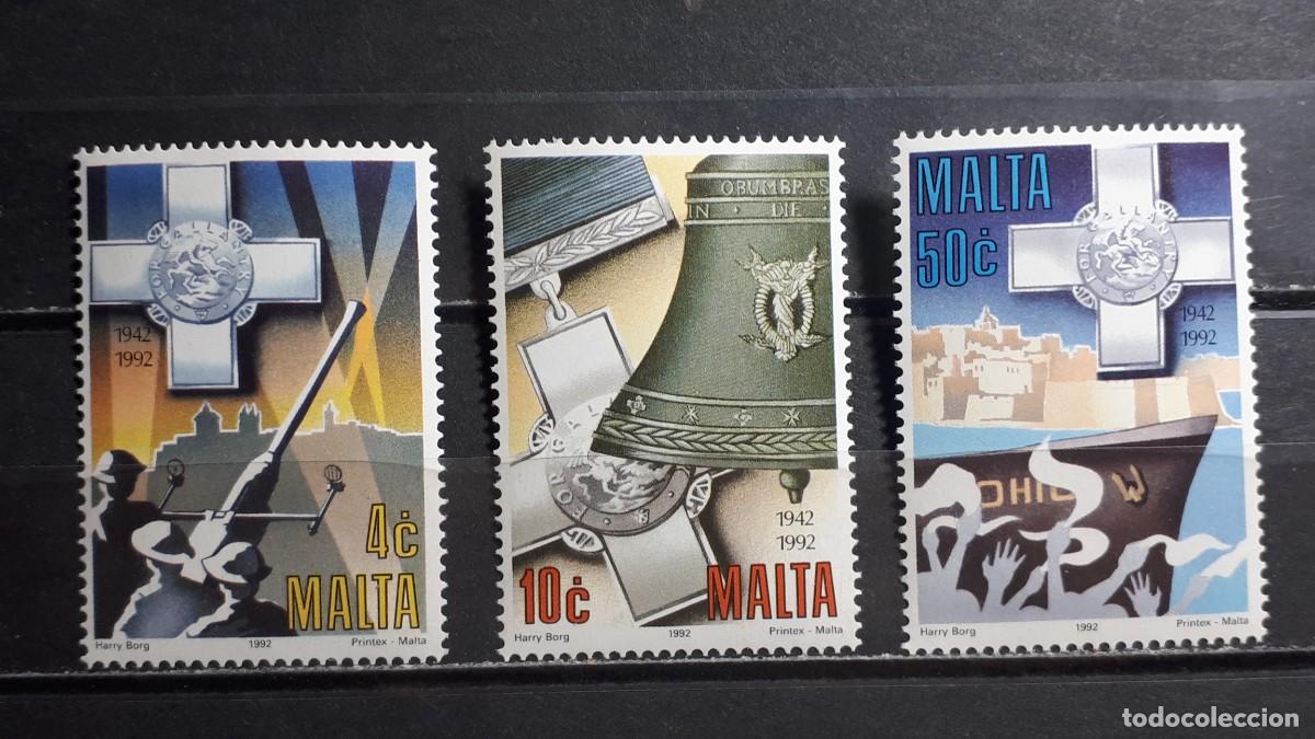 Sellos: MALTA. A&Ntilde;O 1992. **. YVERT 866/8