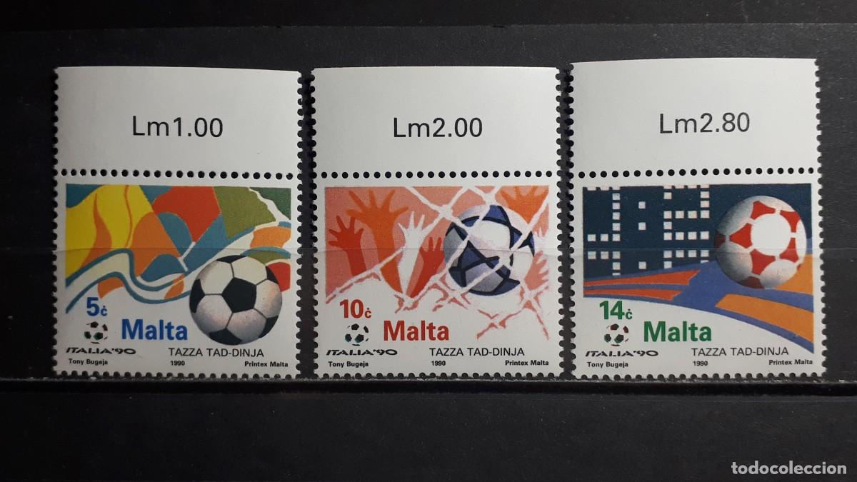 Sellos: MALTA. A&Ntilde;O 1990. **. YVERT 822/4
