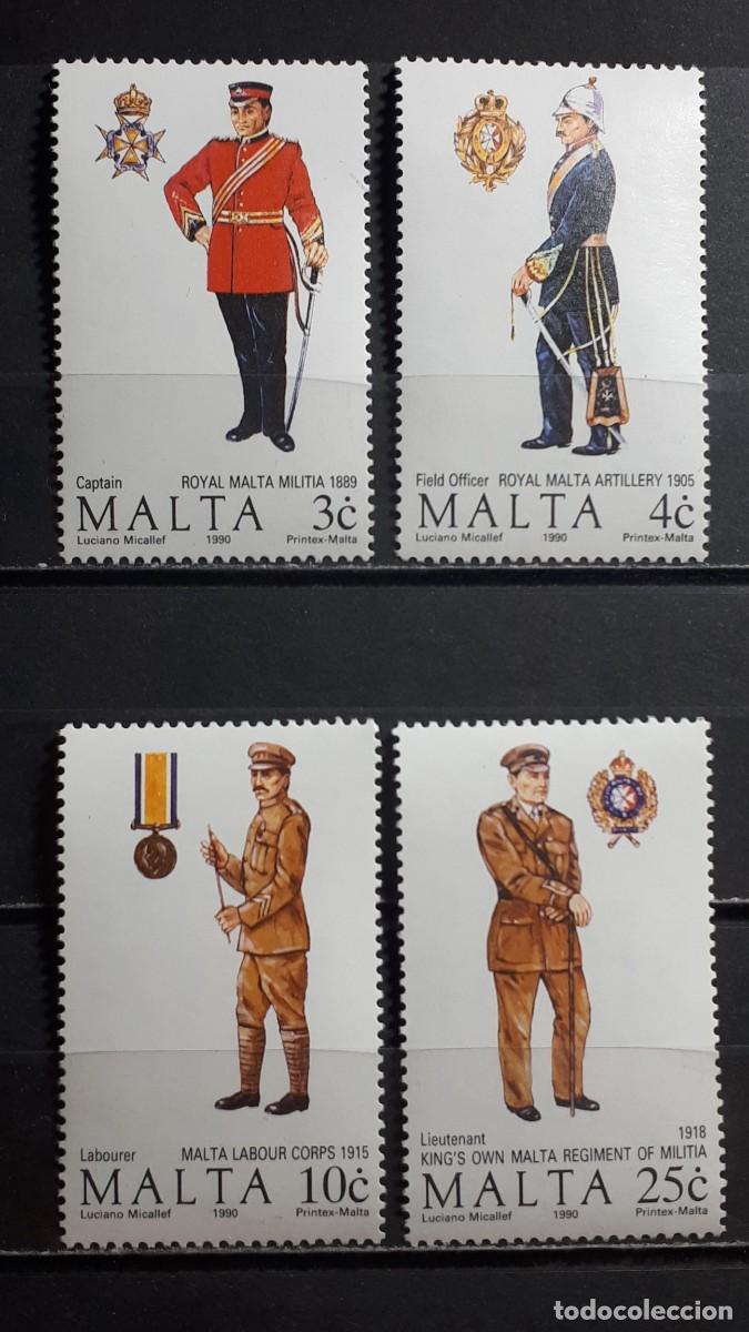 Sellos: MALTA. A&Ntilde;O 1990. **. YVERT 825/8