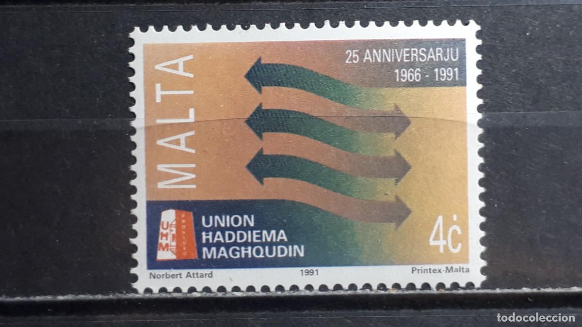 Sellos: MALTA. A&Ntilde;O 1991. **. YVERT 842