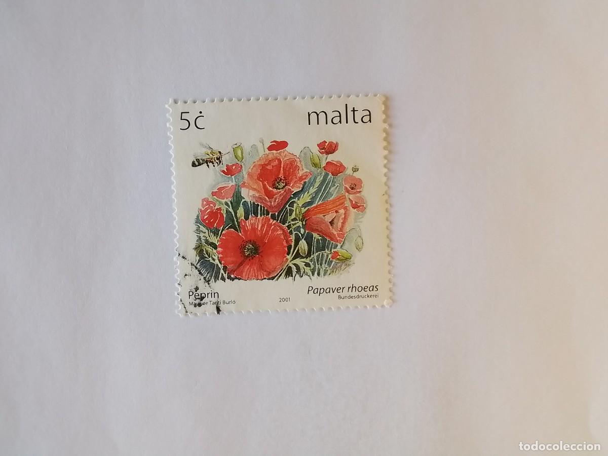 Sellos: A&Ntilde;O 2001 MALTA SELLO USADO