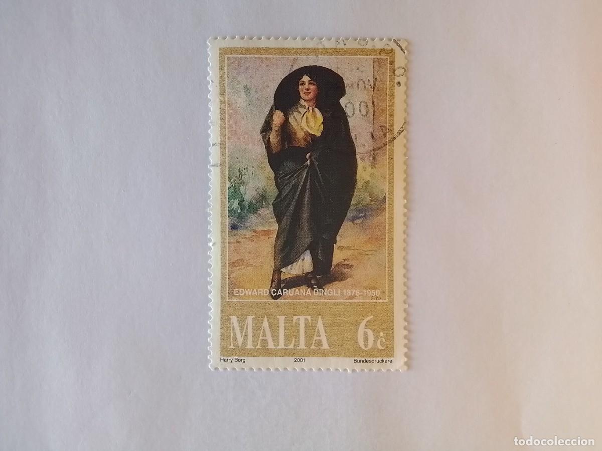 Sellos: A&Ntilde;O 2001 MALTA SELLO USADO