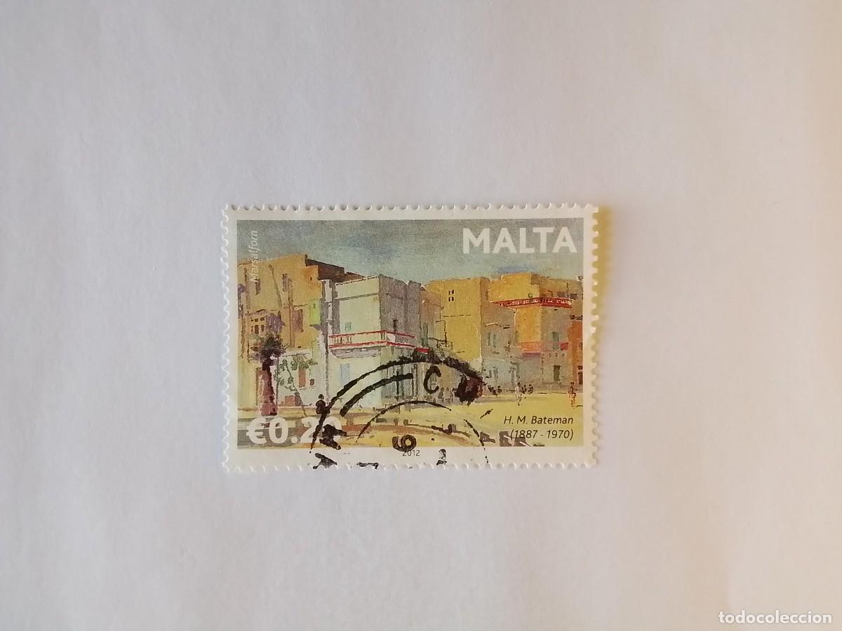 Sellos: A&Ntilde;O 2012 MALTA SELLO USADO