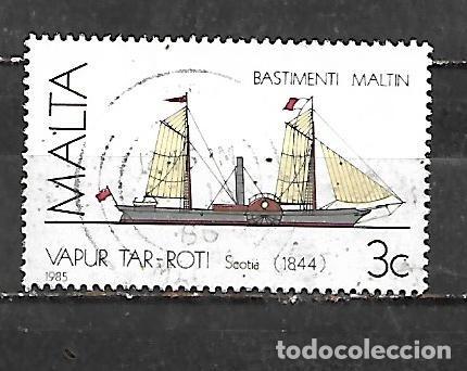 Sellos: 1985: Historia de la navegaci&oacute;n maltesa - Scotia. 1844 (usado)