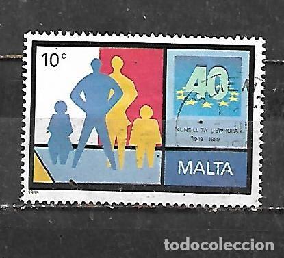 Sellos: 1989: 40 A&ntilde;os del Consejo de Europa (usado)