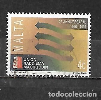 Sellos: 1991: XXV Aniversario de la uni&oacute;n Haddiema Maghqudin &rdquo;Uni&oacute;n nacional de trabajadores&rdquo;