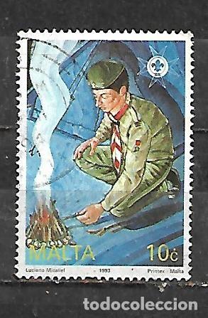 Sellos: 1993: Scouts - Fuego en el campamento (usado)