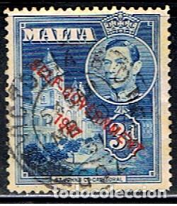 Sellos: MALTA // YVERT 207 // 1948 ... USADO