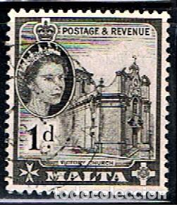 Sellos: MALTA // YVERT 241 // 1956 ... USADO