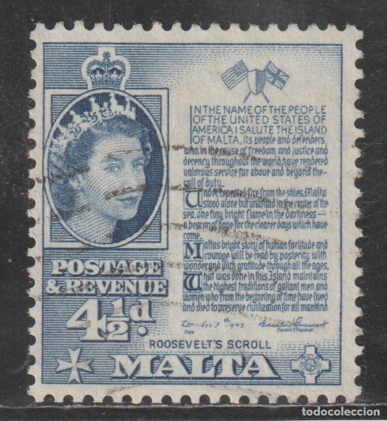 Sellos: MALTA // YVERT 246 // 1956 ... USADO