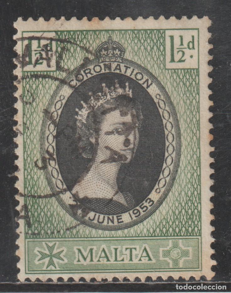 Sellos: MALTA // YVERT 234 // 1953 ... USADO