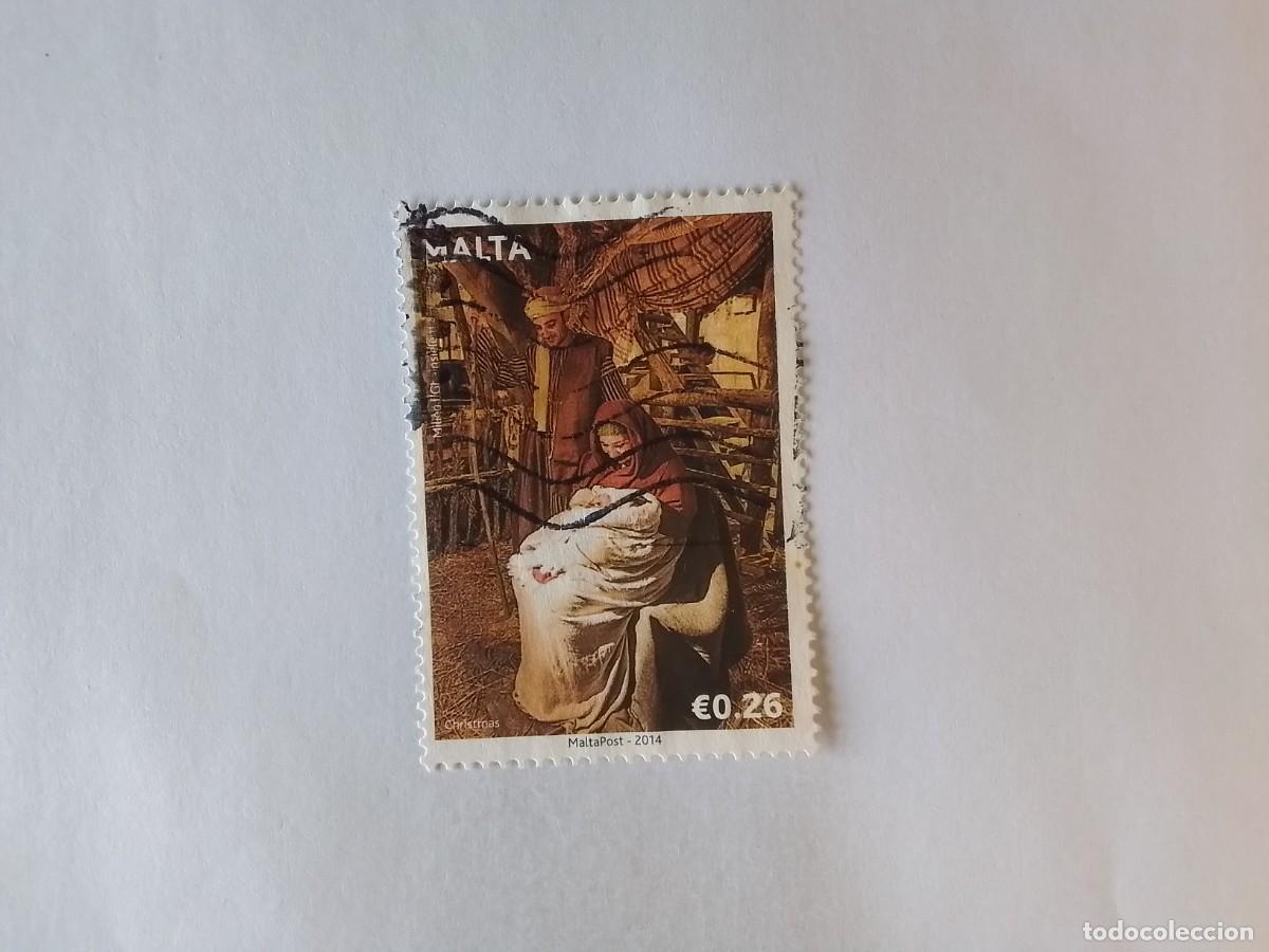 Sellos: A&Ntilde;O 2014 MALTA SELLO USADO