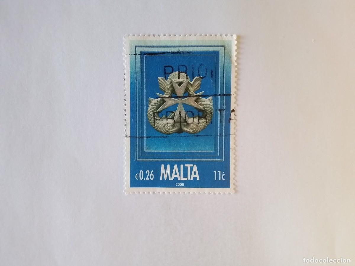 Sellos: A&Ntilde;O 2008 MALTA SELLO USADO