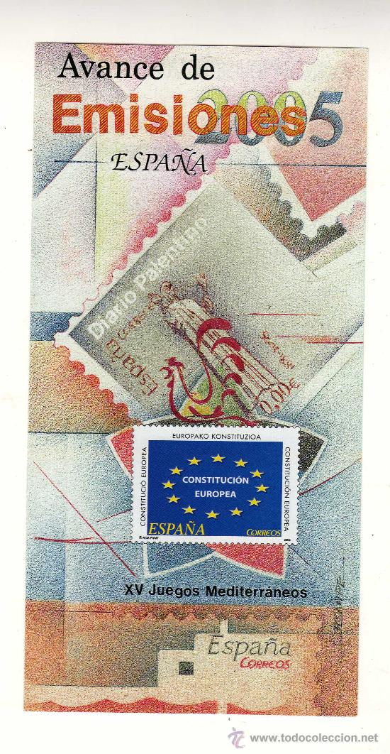 Sellos: D&Iacute;PTICO DE CORREOS CON EL AVANCE DE EMISIONES DEL A&Ntilde;O 2005 - Foto 1