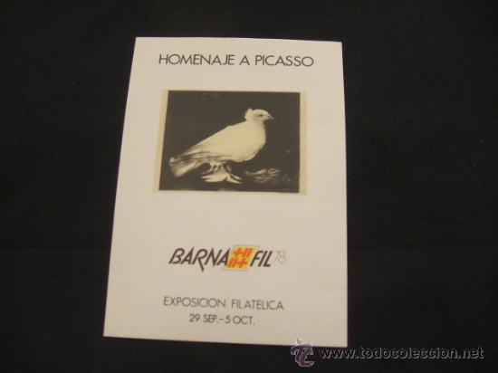Sellos: HOMENAJE A PICASSO - BARNAFIL 78 - - Foto 1