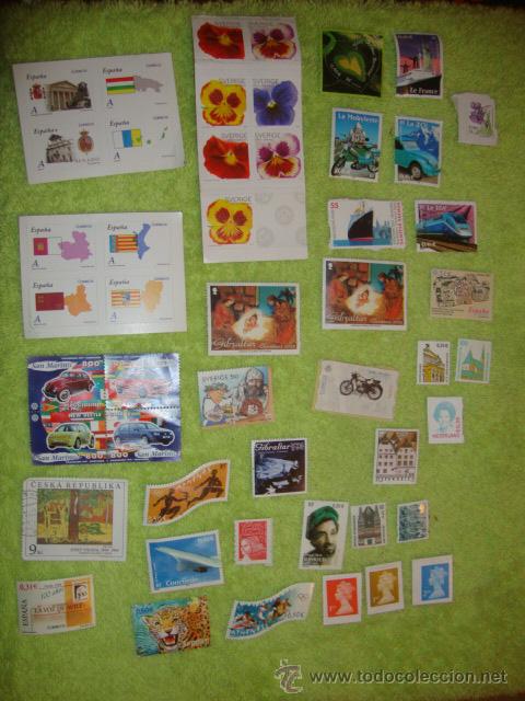Sellos: LOTE DE 49 SELLOS DE ESPA&Ntilde;A Y DEL EXTRANJERO - Foto 1