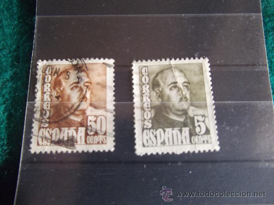 Sellos: ESPA&Ntilde;A-CORREOS-FRANCO 5 Y 50 CENTIMOS - Foto 1
