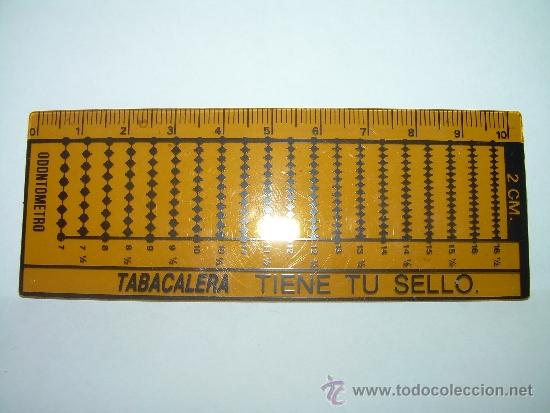 Sellos: MUY ANTIGUO ODONTOMETRO DE CELULOIDE.....TABACALERA. - Foto 3