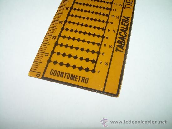 Sellos: MUY ANTIGUO ODONTOMETRO DE CELULOIDE.....TABACALERA. - Foto 4
