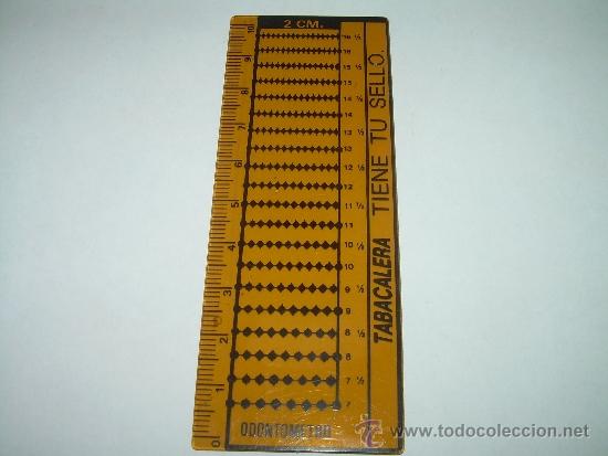 Sellos: MUY ANTIGUO ODONTOMETRO DE CELULOIDE.....TABACALERA. - Foto 6