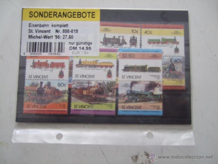 Sellos: BLOQUES DE SELLOS TRENES - Foto 1