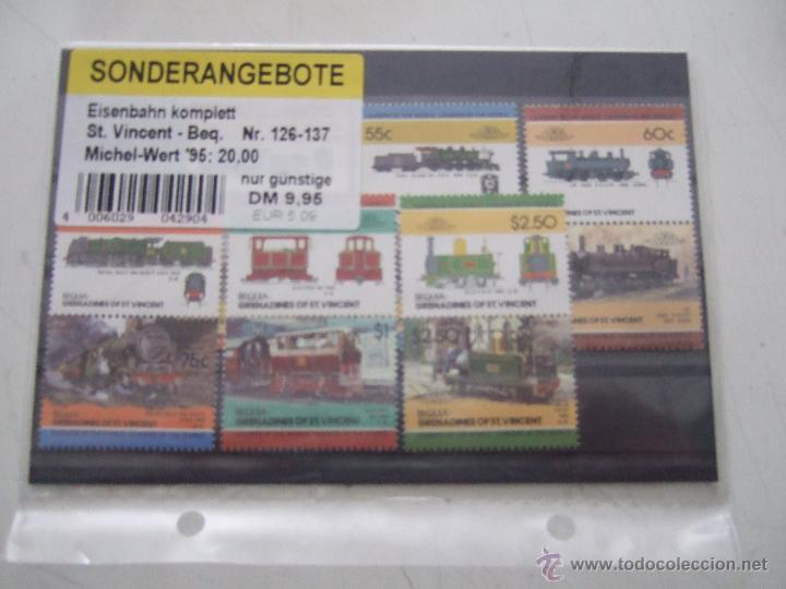 Sellos: BLOQUES DE SELLOS TRENES - Foto 1