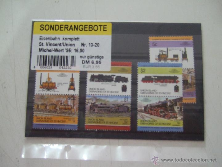 Sellos: BLOQUES DE SELLOS TRENES - Foto 1