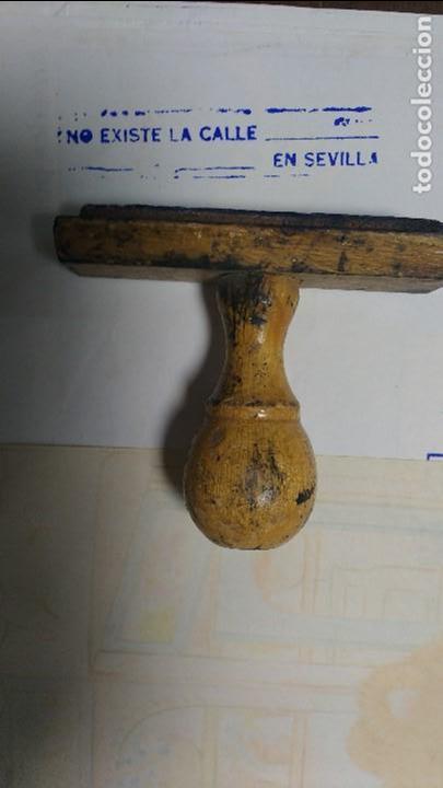Sellos: sello caucho correos en desuso - Foto 1