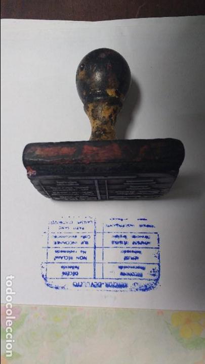 Sellos: sello de caucho en desuso correos - Foto 1