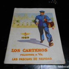 Sellos: LOS CARTEROS 1929 FELICITAN A VD. LAS PASCUAS DE NAVIDAD LIBRILLO