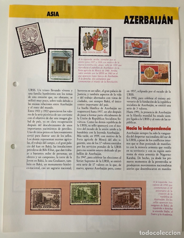 Sellos: Coleccionable filat&eacute;lico de Azerbaij&aacute;n - Foto 3