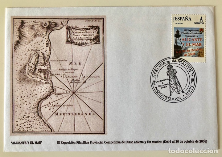 Sellos: Sobre filat&eacute;lico Alicante - Foto 1