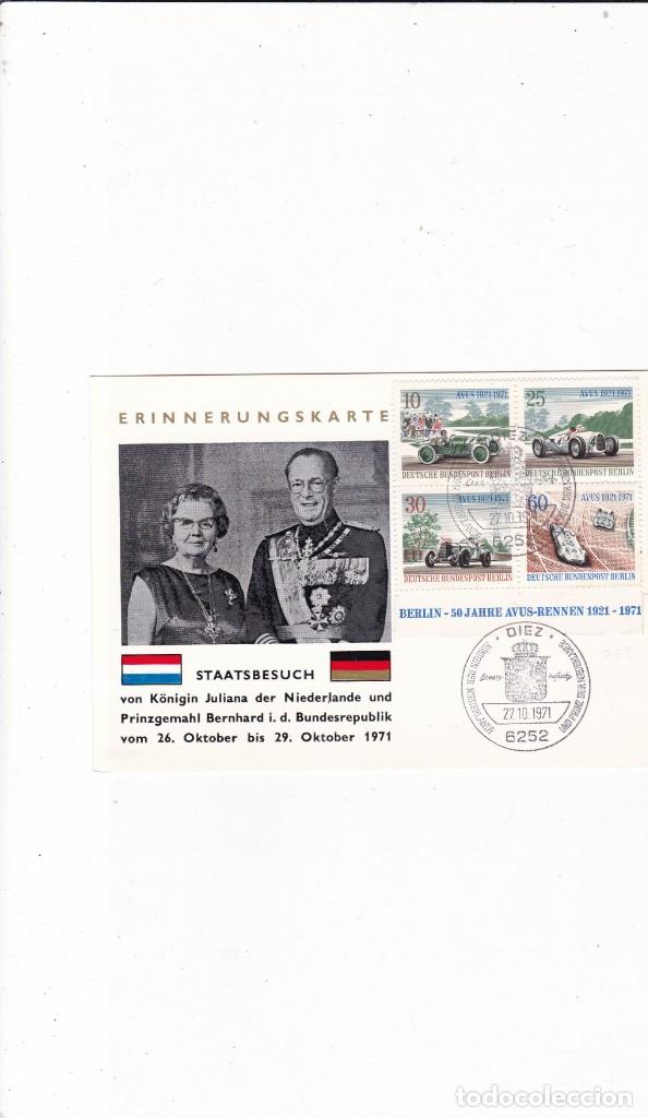 Sellos: CARD - STAATSBESUCH - BERLIN 1971 - Foto 1