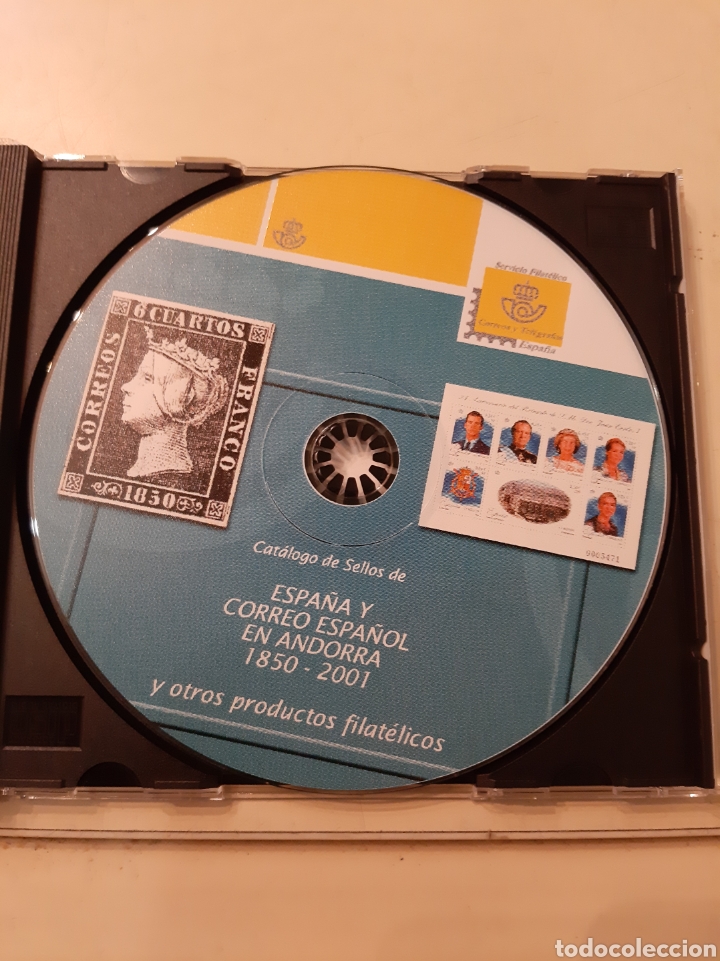 Sellos: Cat&aacute;logos Edifil cd Espa&ntilde;a Andorra 1850/2001 - Foto 2