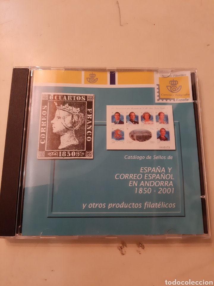 Sellos: Cat&aacute;logos Edifil cd Espa&ntilde;a Andorra 1850/2001 - Foto 1