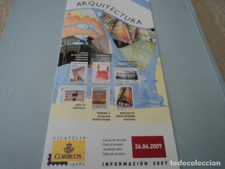 Sellos: INFORMACION DE CORREOS SOBRE ARQUITECTURA 2007 - Foto 1