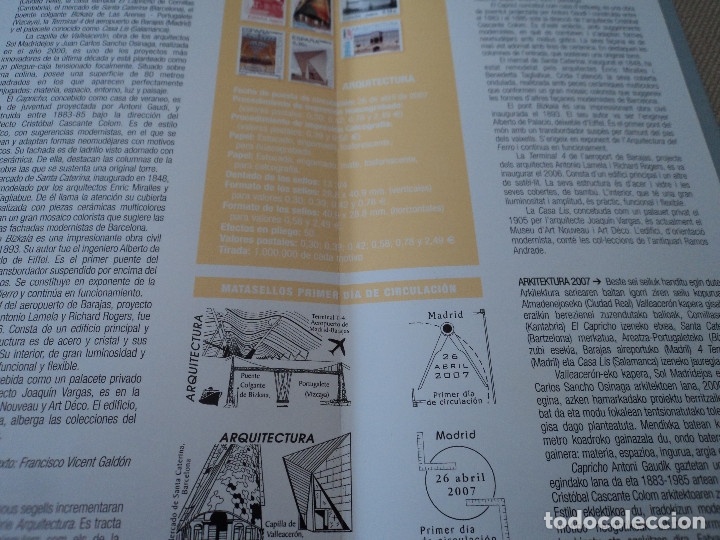 Sellos: INFORMACION DE CORREOS SOBRE ARQUITECTURA 2007 - Foto 2