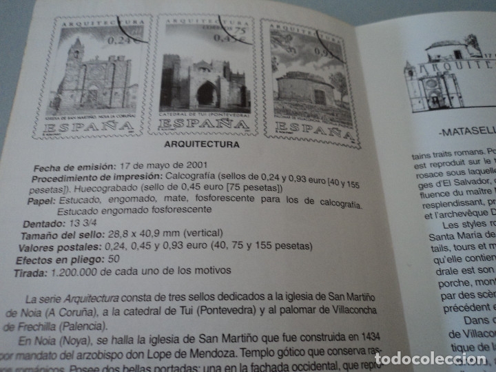 Sellos: INFORMACION DE CORREOS SOBRE ARQUITECTURA 2001 - Foto 2