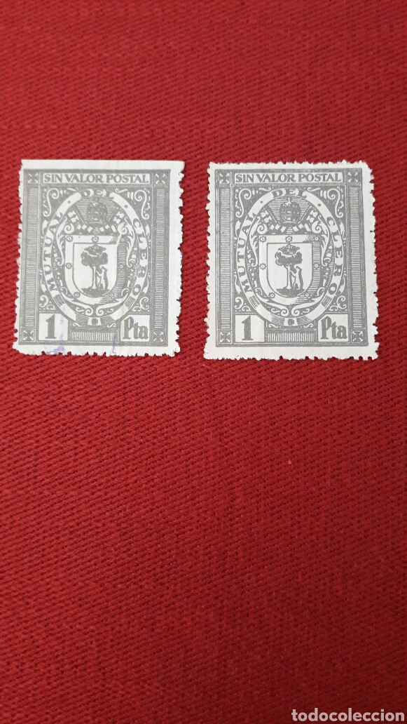 Sellos: Mutual del clero 1 peseta - Foto 1