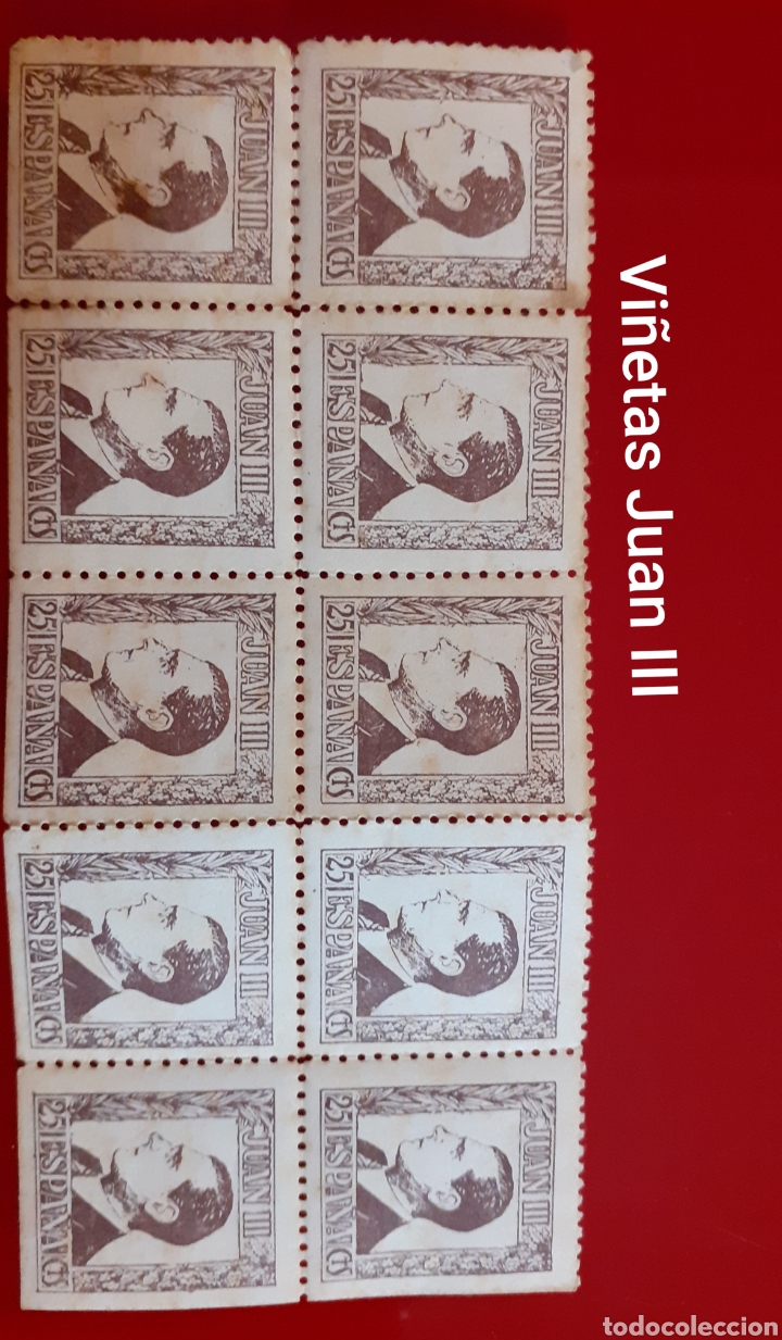 Sellos: Vi&ntilde;etas Juan III - Foto 1