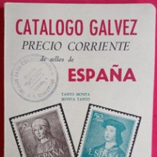 Sellos: LOTE FIL-CAT-003 FILATELIA, SELLOS; CATALOGO GALVEZ PRECIO CORRIENTE DE SELLOS DE ESPAÑA, 1953 DE: