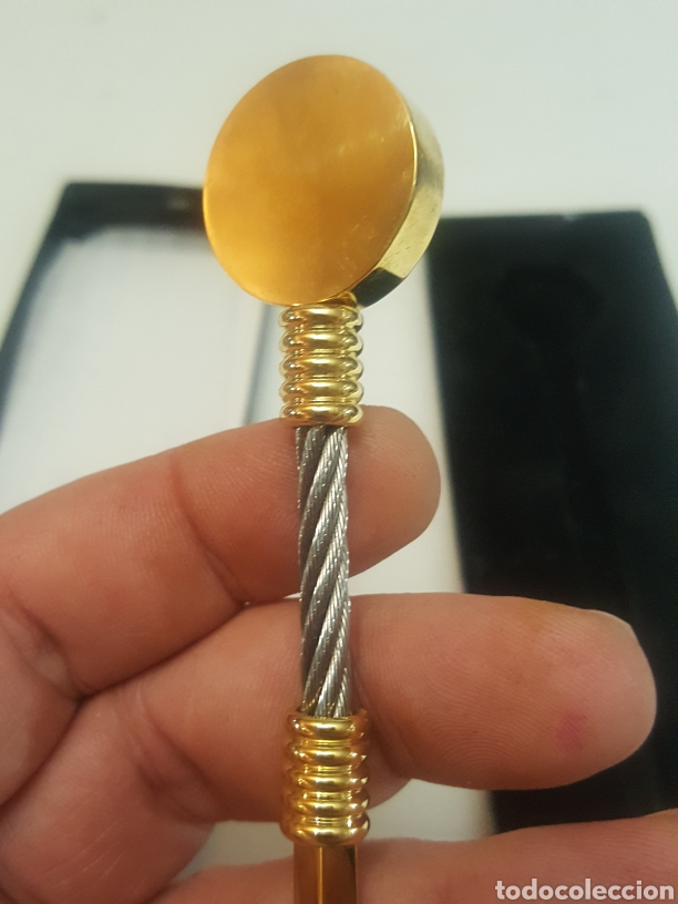 Sellos: Abrecartas metal dorado de 16 cms - Foto 3