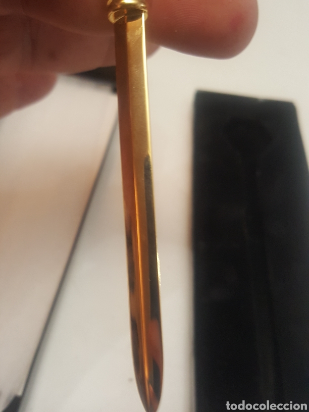 Sellos: Abrecartas metal dorado de 16 cms - Foto 4