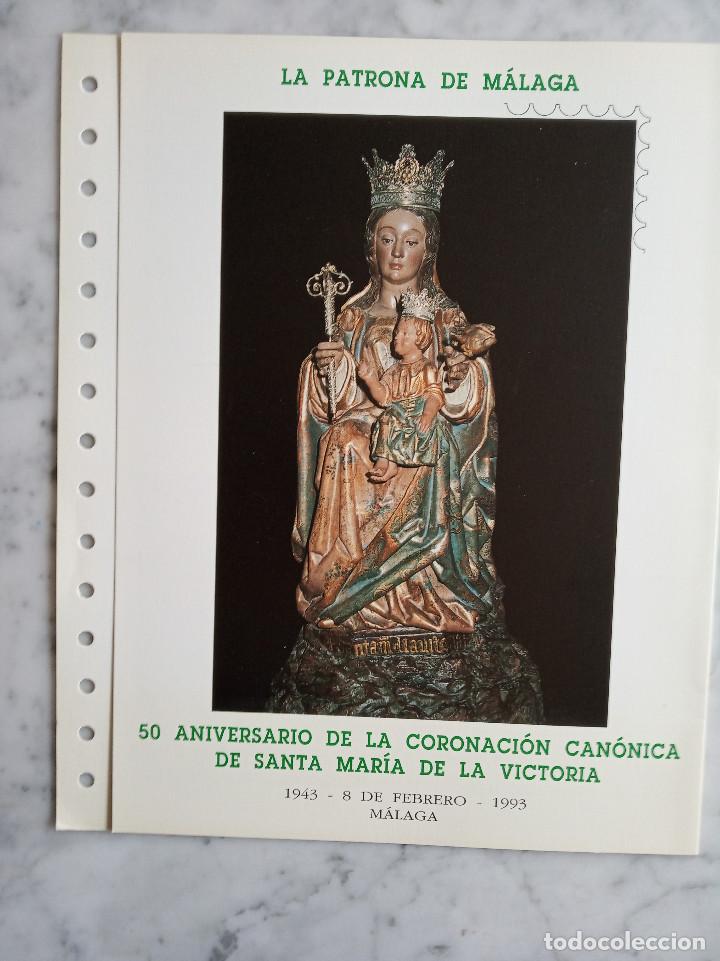 Sellos: 4 documentos filatelicos,malaga - Foto 1