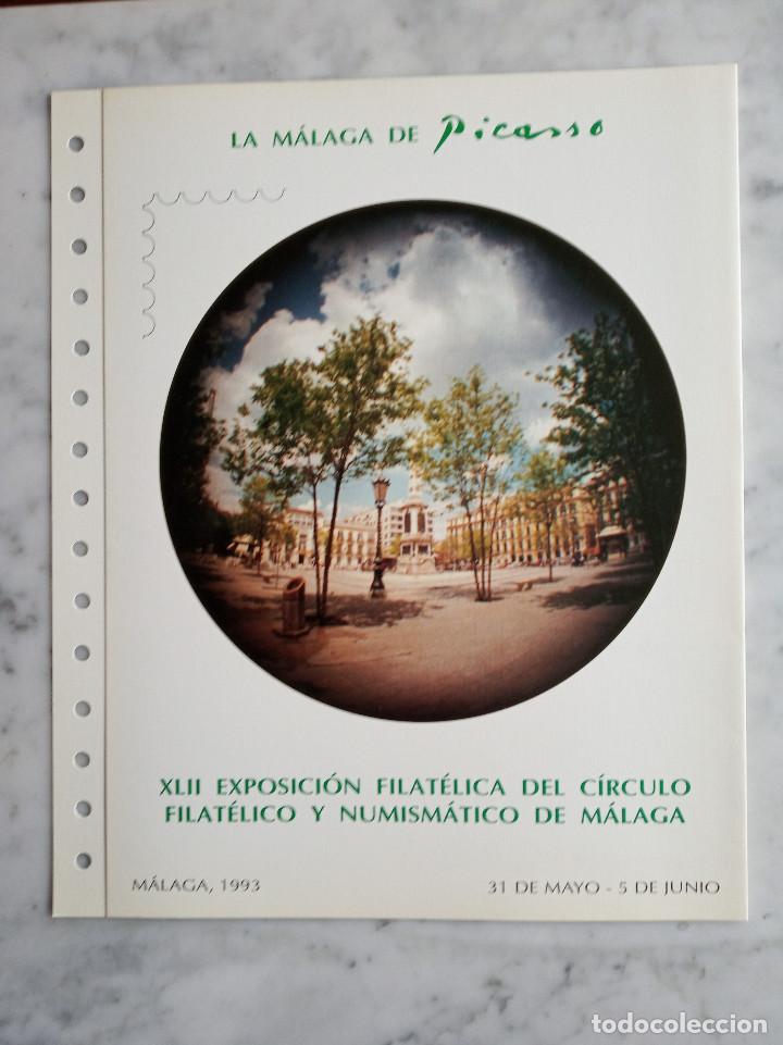 Sellos: 4 documentos filatelicos,malaga - Foto 5