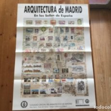 Francobolli: PÓSTER SELLOS “ARQUITECTURA DE MADRID, EN LOS SELLOS DE ESPAÑA” (1916 A 1997)